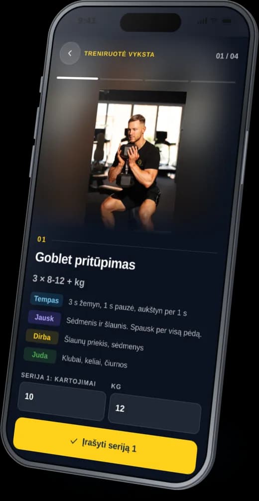Popajaus ekranas: Pratimas